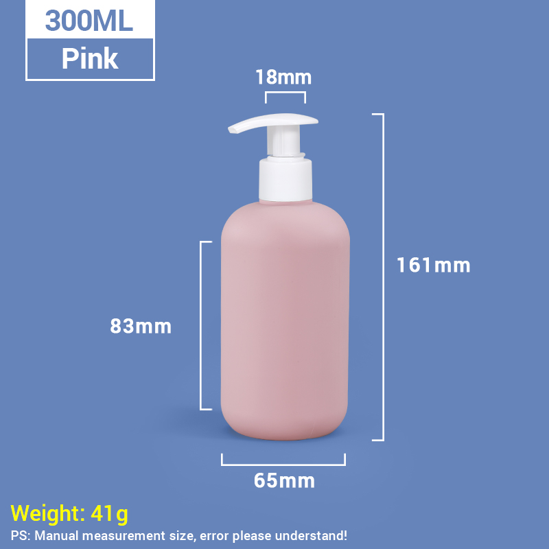 Bouteilles de revitalisant en plastique durable de 300 ml avec pompe auto-verrouillable pour les soins personnels