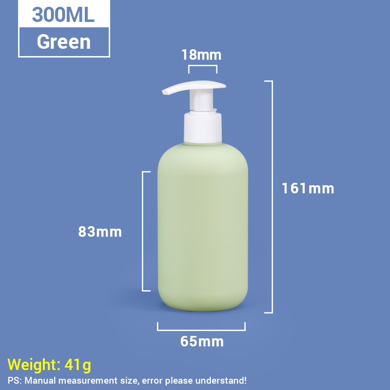 Bouteilles de revitalisant en plastique durable de 300 ml avec pompe auto-verrouillable pour les soins personnels