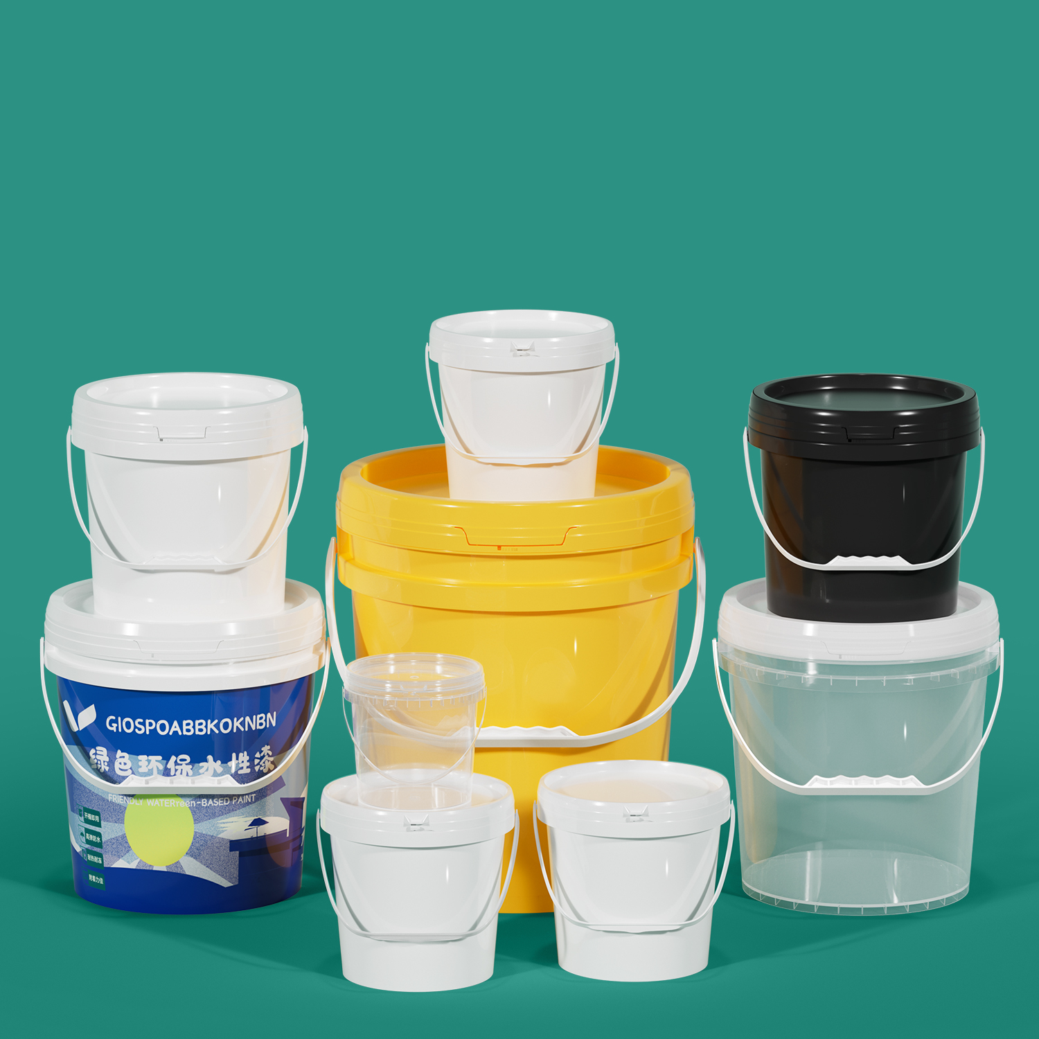 Seau en plastique