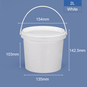 Bucket et baignage PP rond de qualité alimentaire 2000 ml
