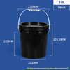 Seaux en plastique de seau à vis de 10 L de 2,5 gallons avec couvercle à visser
