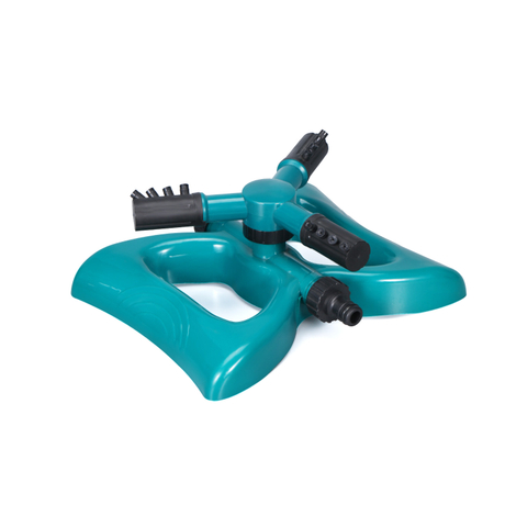 Sprinkler en plastique de 3 bras en usine pour le système d'irrigation d'eau de pelouse de jardin