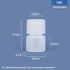 Bouteille PP PP / HDPE en plastique de 5 ml 