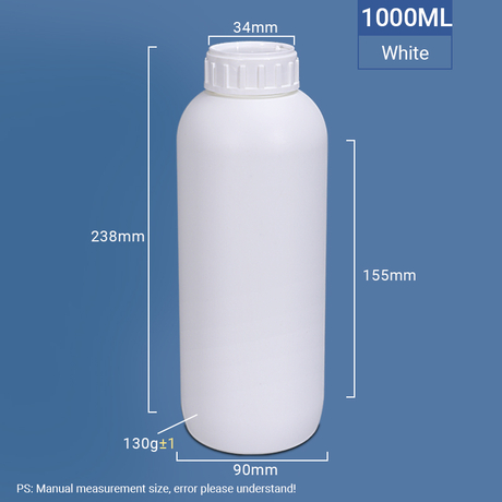 Bouteille de coex 1000 ml 1L Bouteille de barrière haute pour pesticide