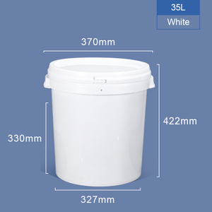 Seau en plastique 35L avec poignée de couvercle