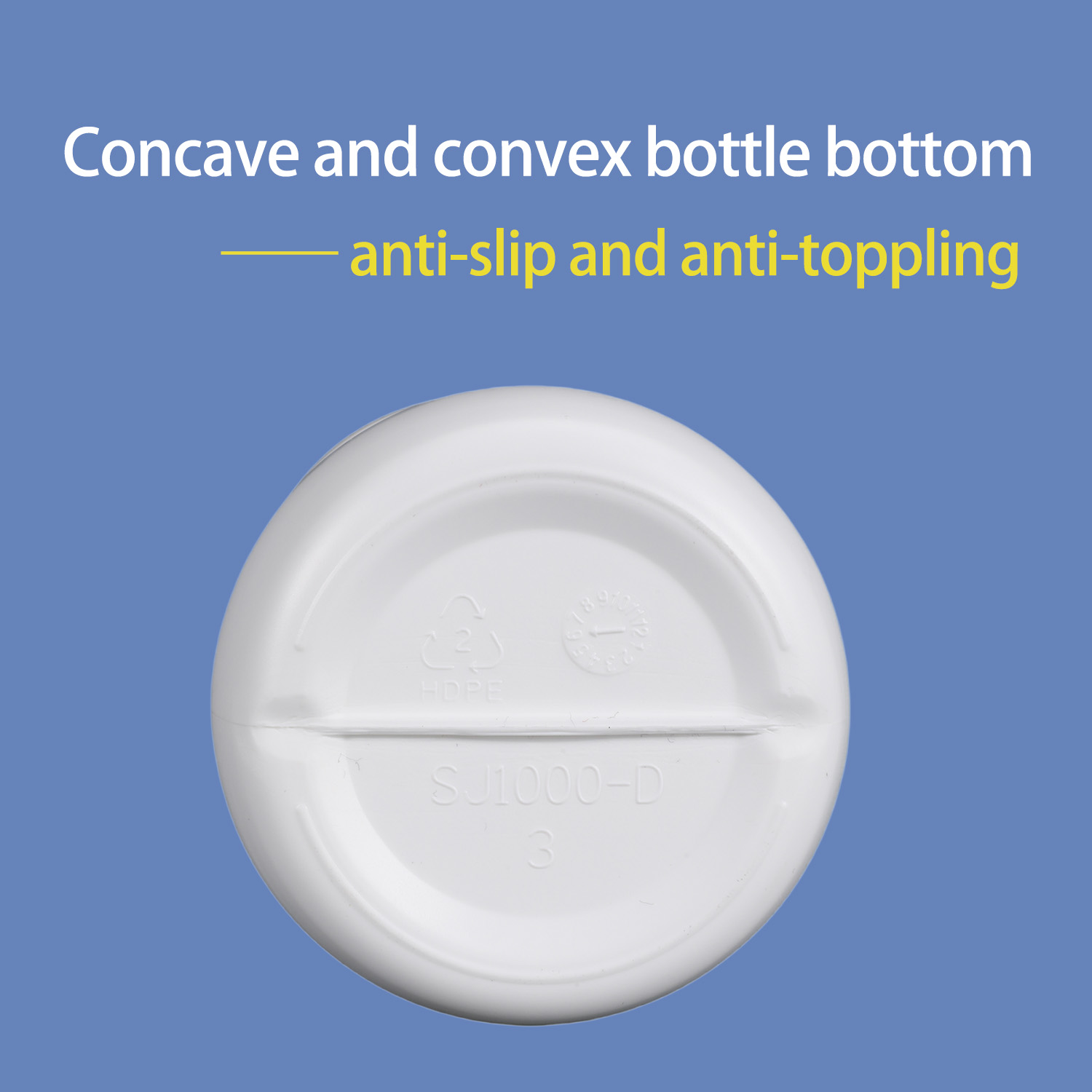 Bouteille barrière en plastique Coex de 1 litre avec bouchon à vis, joint en aluminium pour emballage de solvants organiques