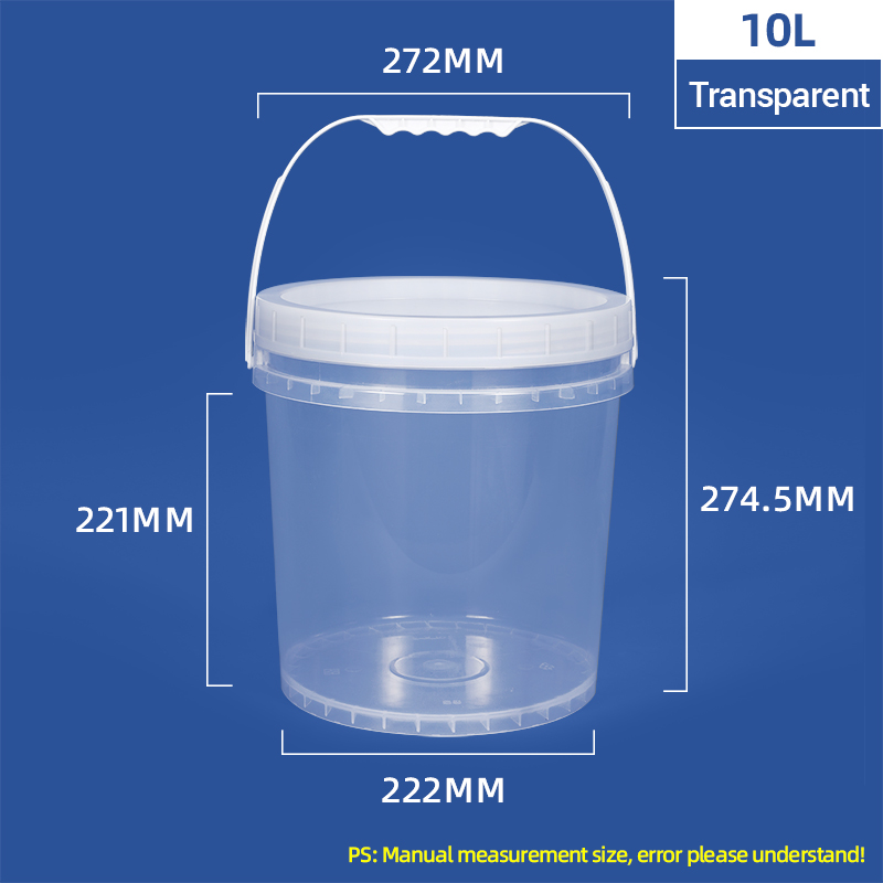 Seaux en plastique de seau à vis de 10 L de 2,5 gallons avec couvercle à visser
