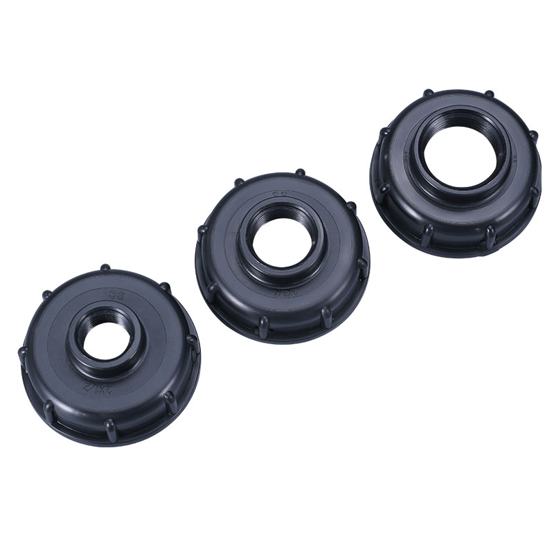 S60x6 Fil en grossier à 1/2 '3/4 ' 1 'Fil de filetage interne IBC Tank Rapports, adaptateur de vidange en plastique pour la soupape du robinet de tuyau (3/4 '')