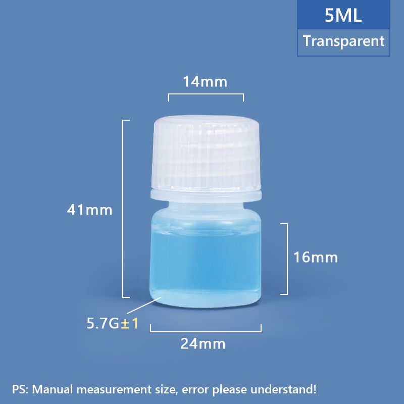 Bouteille PP PP / HDPE en plastique de 5 ml 