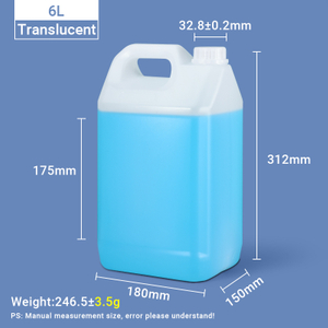 Pichets de style F 6L Pichet en plastique HDPE de 6 litres Jerrican en plastique