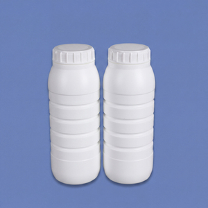 Bouteille barrière en plastique Coex de 1 litre avec bouchon à vis, joint en aluminium pour emballage de solvants organiques