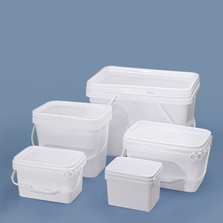 Seau en plastique rectangulaire respectueux de l'environnement