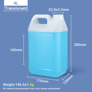 Pichets de style F 4L Pichet en plastique HDPE de 4 litres Jerrican en plastique