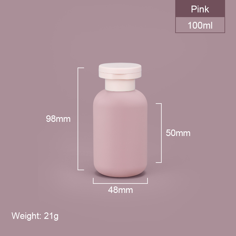 Bouteille de shampooing à capuchon de feuillette de 100 ml