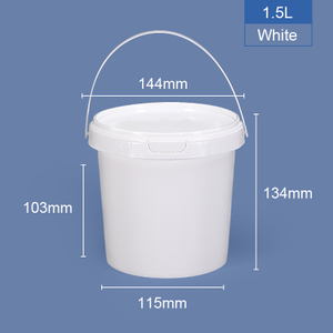 1500 ml 1,5 seau en plastique rond LTR