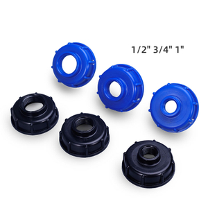 S60x6 Fil en grossier à 1/2 '3/4 ' 1 'Fil de filetage interne IBC Tank Rapports, adaptateur de vidange en plastique pour la soupape du robinet de tuyau (3/4 '')