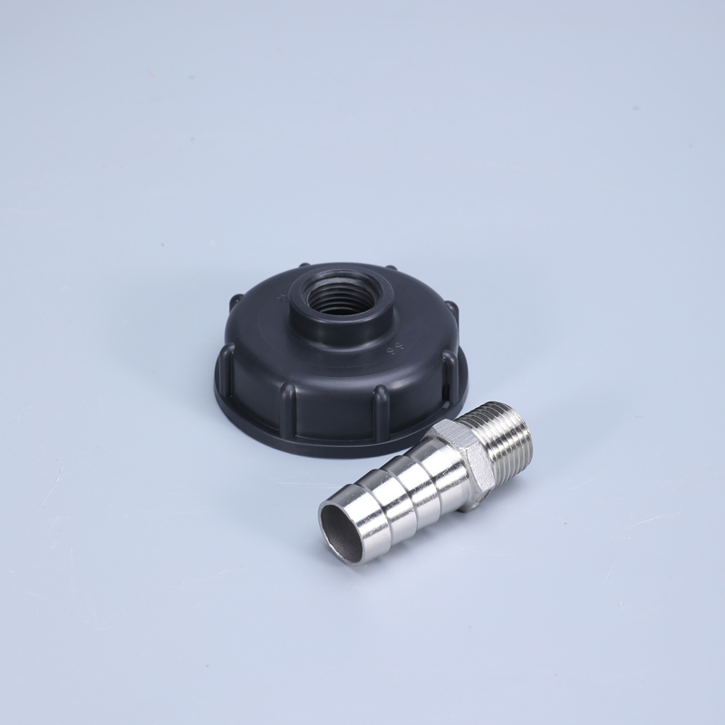 Adaptateur de réservoir d'eau IBC 1/2 '3/4 ' 1 'Garden Connecteur de tuyaux de tuyau de jardin S60x6 Fil gros