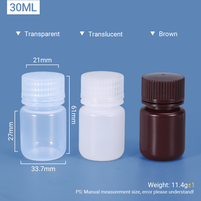 Bouteille PP / HDPE à niveau large de 30 ml