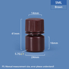 Bouteille PP PP / HDPE en plastique de 5 ml 