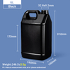 Pichets de style F 6L Pichet en plastique HDPE de 6 litres Jerrican en plastique