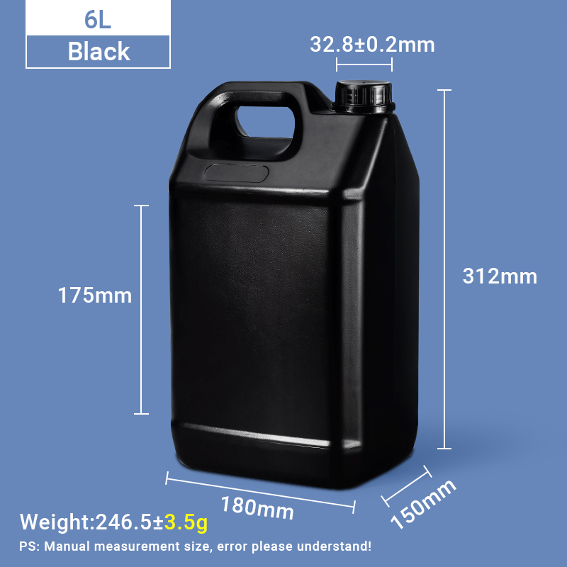 Pichets de style F 6L Pichet en plastique HDPE de 6 litres Jerrican en plastique