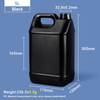 Pichets de style F de 5 L Pichet en plastique HDPE de 5 litres Jerrican en plastique