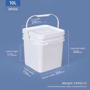 Seau carré 10L