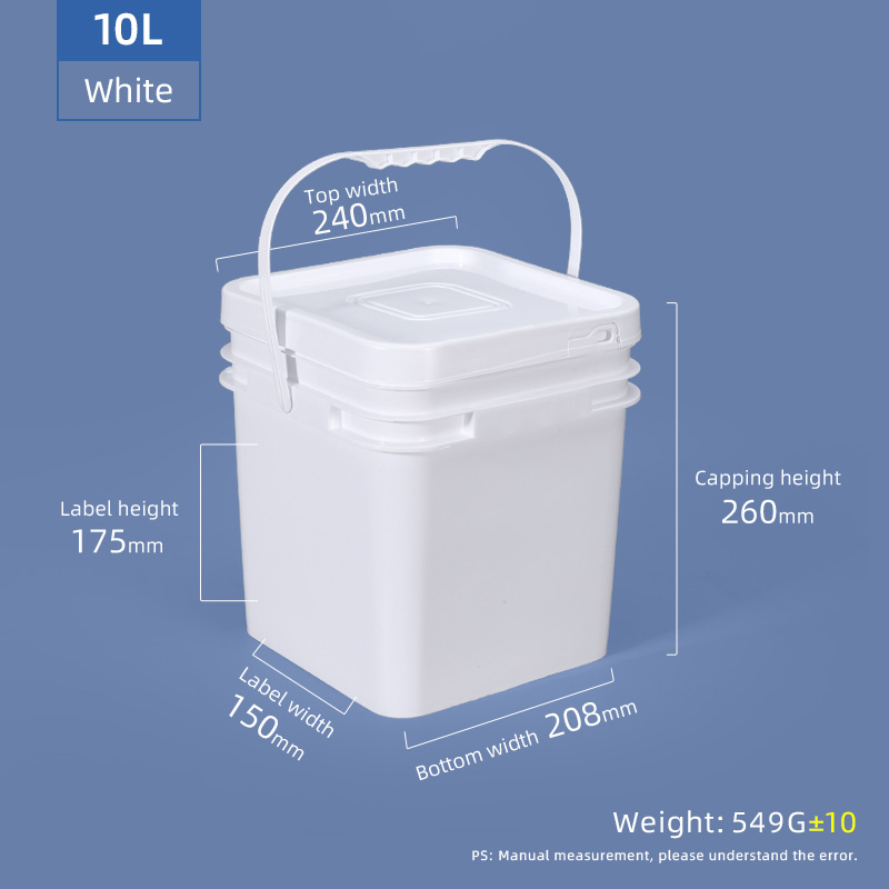 Seau carré 10L