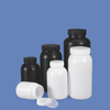 Bouteille en plastique HDPE à large bouche, noir et blanc, avec capuchon intérieur, étanche, pour utilisation en laboratoire chimique, Direct usine