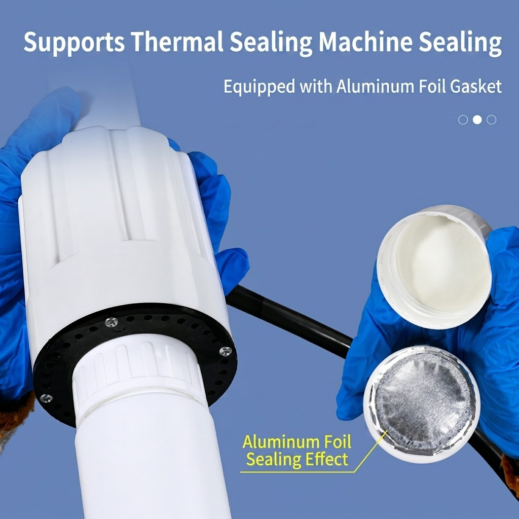 Bouteille en plastique COEX à haute barrière, avec bouchon à vis, coupe-doublure en aluminium, pour emballage de poudre de solvant de pesticide, 50ml, 100ml, 200ml, 500ml