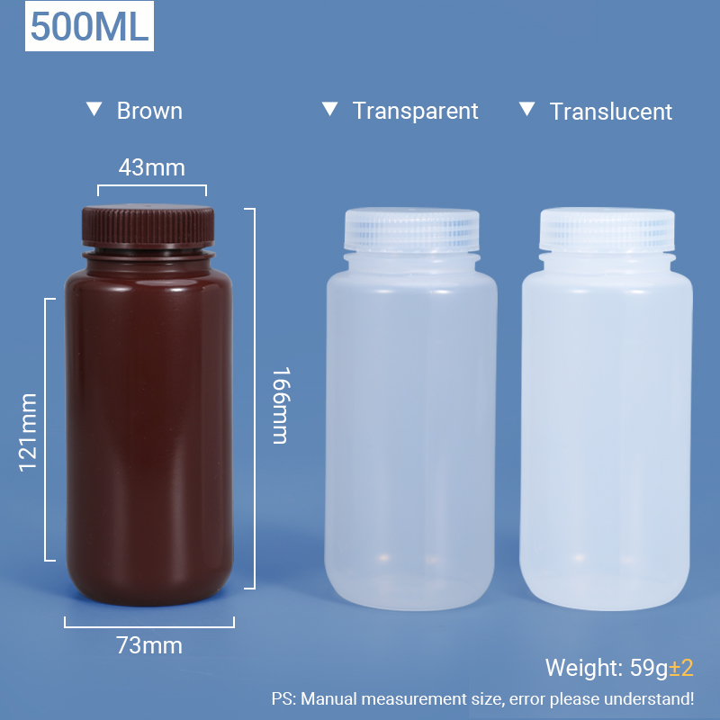 500 ml de collier de cou de large PP / HDPE Bouteille