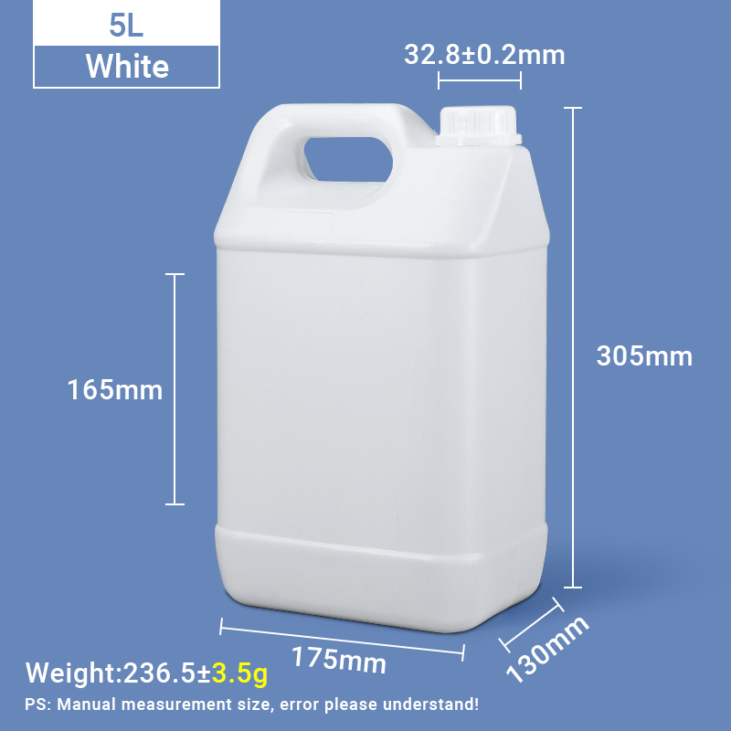 Pichets de style F de 5 L Pichet en plastique HDPE de 5 litres Jerrican en plastique