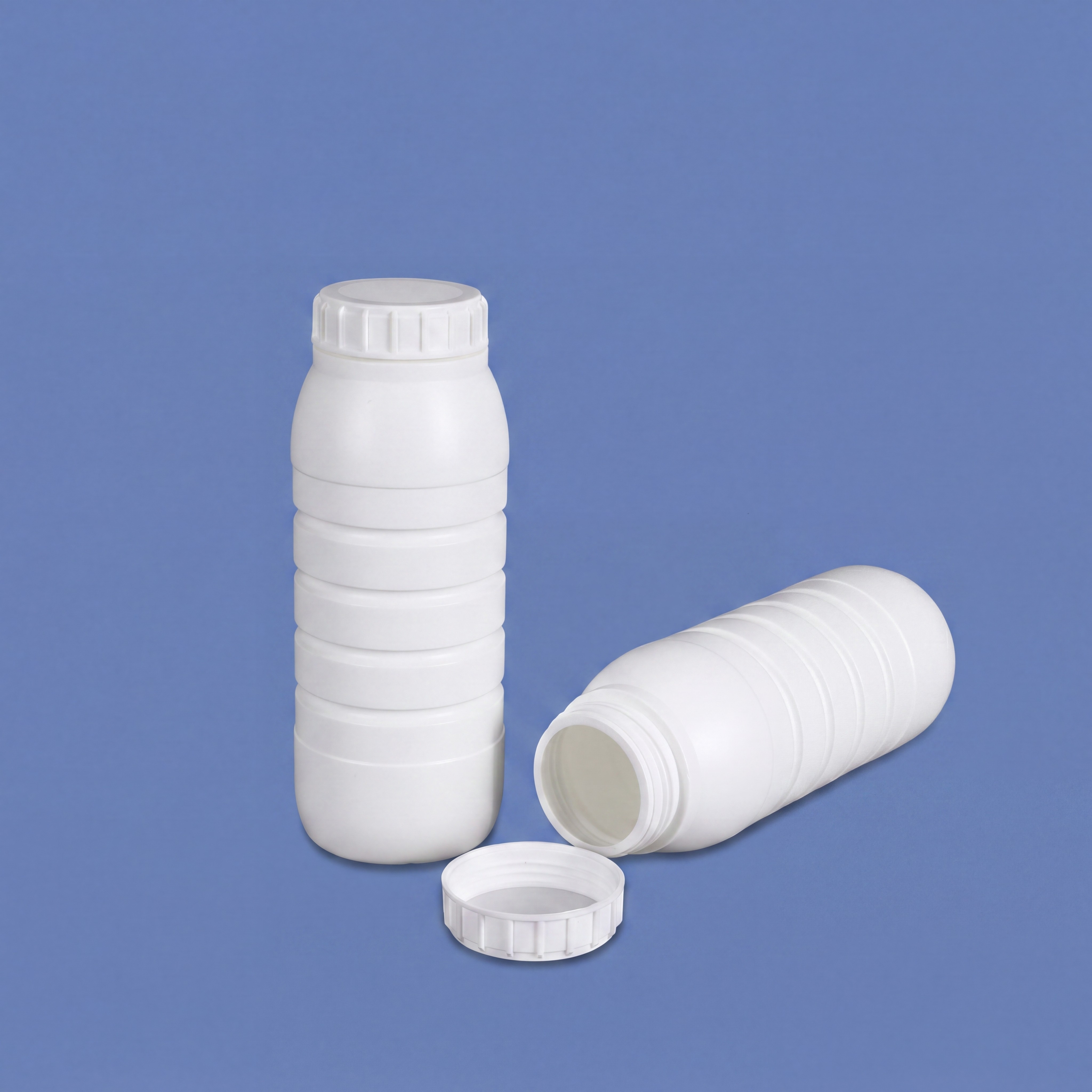 Bouteille barrière en plastique Coex de 1 litre avec bouchon à vis, joint en aluminium pour emballage de solvants organiques