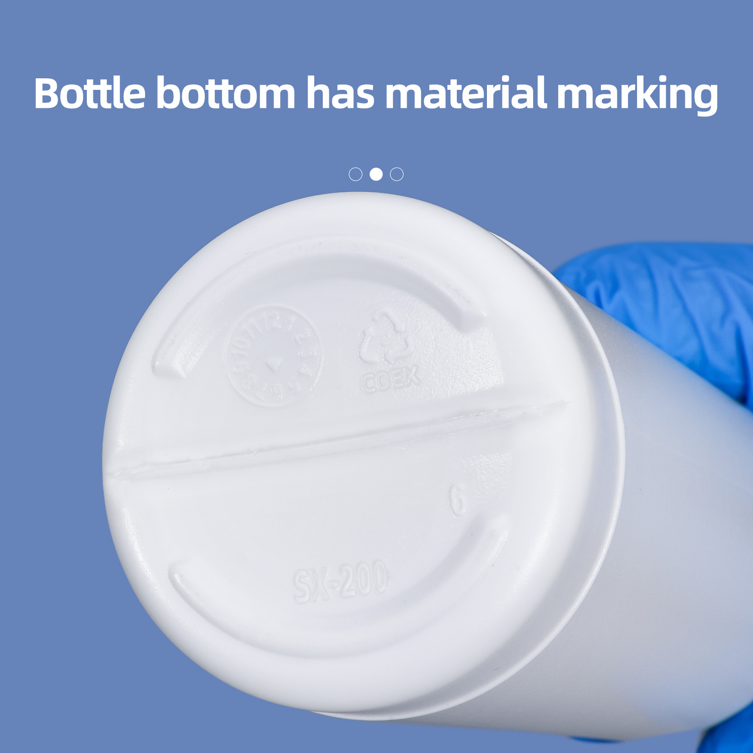 Bouteille en plastique COEX à haute barrière, avec bouchon à vis, coupe-doublure en aluminium, pour emballage de poudre de solvant de pesticide, 50ml, 100ml, 200ml, 500ml