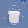 3 LTR Bodet en plastique rond de qualité alimentaire LTR