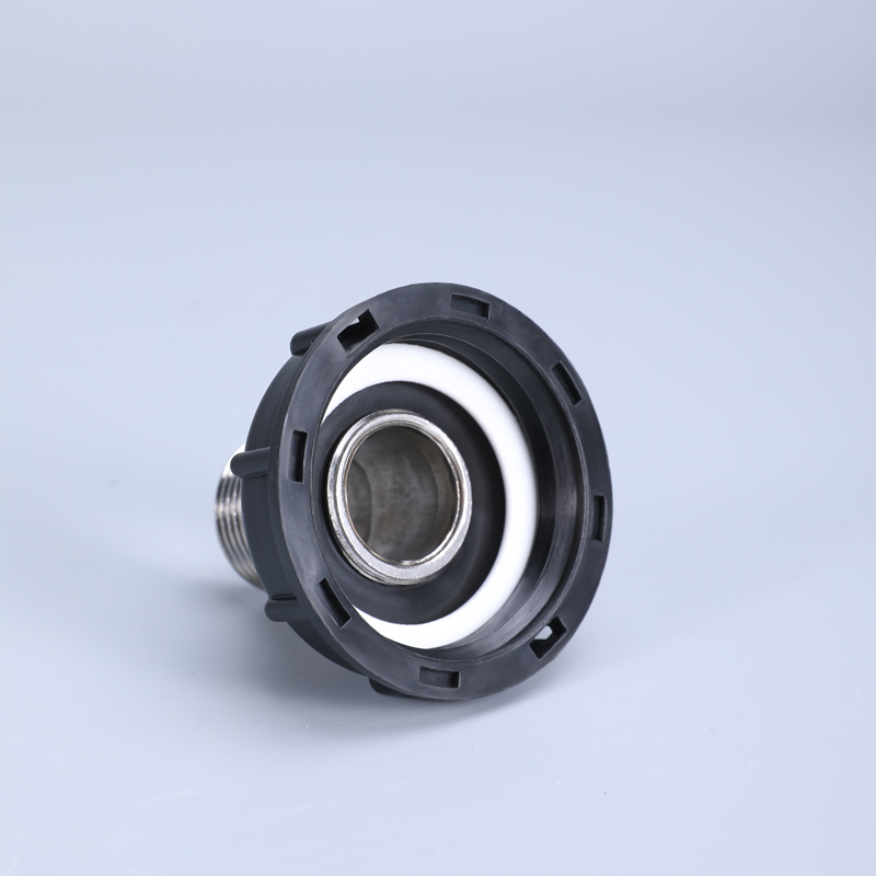 Umetass Adaptateur de fourchette de réservoir IBC, Adaptateur de drainage du réservoir de réservoir IBC Adaptateur S60x6 Connecteur de tuyau de fourreau de fil à eau S60X6