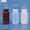 250 ml de collier large en plastique PP / HDPE Bouteille