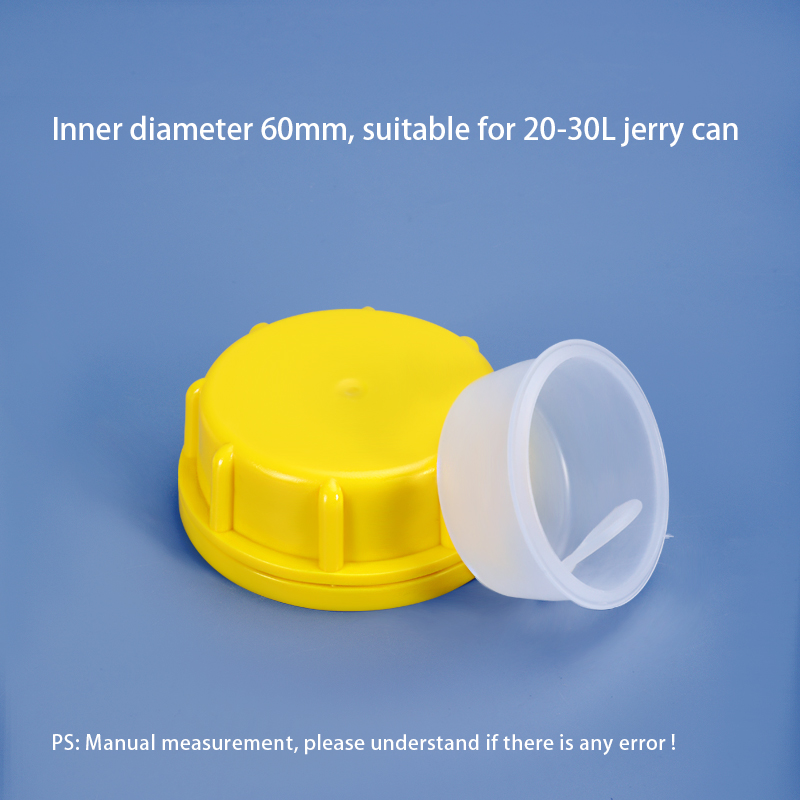 Bouchon de 60 mm avec bouchon intérieur pour jerrican en plastique de 20 à 30 L