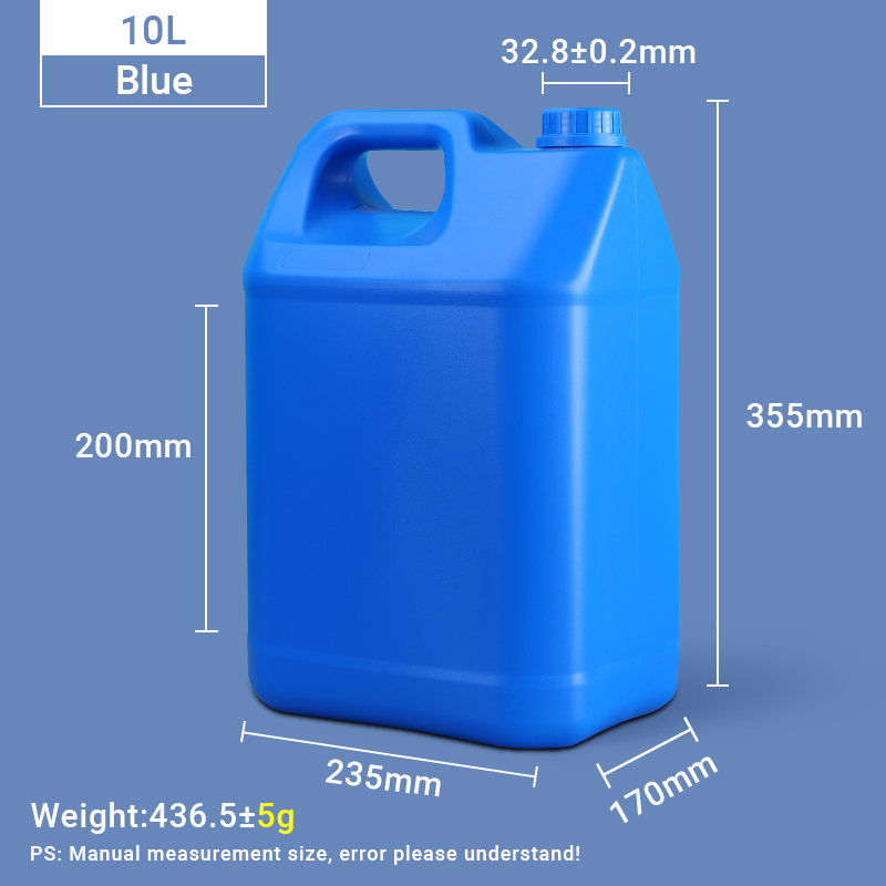 Pichets de style F 10 L Pichet en plastique HDPE de 10 litres Jerrican en plastique