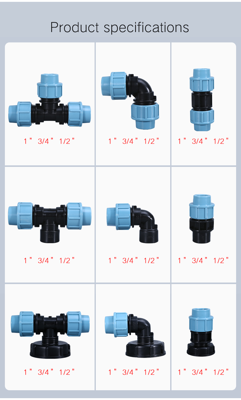 20/25/32 mm IBC Tank Ad réservoir Joix de tuyaux 1/2 '' 3/4 '' Elbow Sortite sortie Connecteurs d'eau de jardin Connecteur de tuyau en plastique