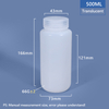 500 ml de collier de cou de large PP / HDPE Bouteille