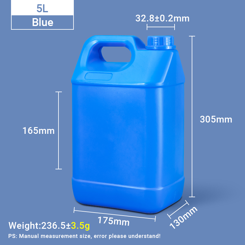 Pichets de style F de 5 L Pichet en plastique HDPE de 5 litres Jerrican en plastique
