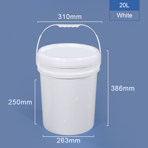 Seau en plastique 20L 5 gallons avec poignée de couvercle