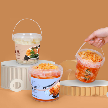 Petit seau en plastique pour l'emballage et le stockage kimchi