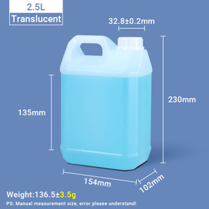 Pichets de style 2,5 LF Pichet en plastique HDPE de 1 litre Jerrican en plastique