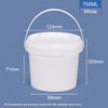 750 ml 25 oz. Bacs et seaux ronds en plastique