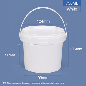 750 ml 25 oz. Bacs et seaux ronds en plastique