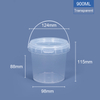 900 ml 30 oz. Baignoire en plastique rond