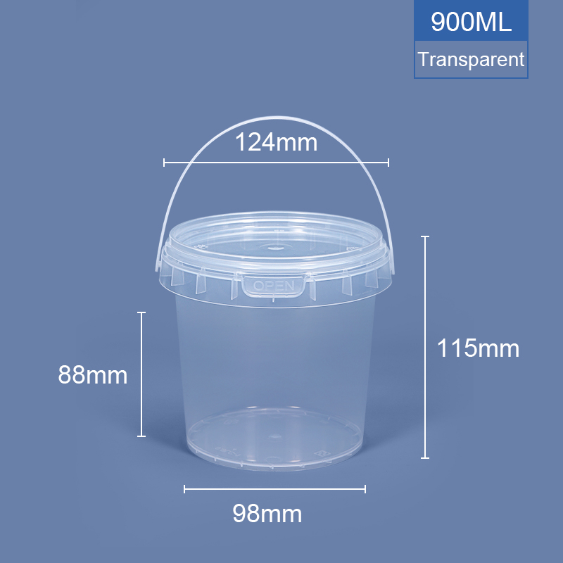 900 ml 30 oz. Baignoire en plastique rond