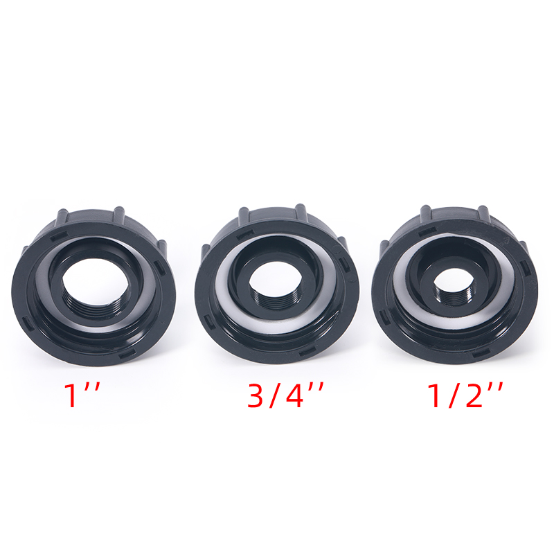 Adaptateur Tote IBC 60 mm File grossier 1/2 '3/4 '' 1 pouce de sortie, 275-330 gallons